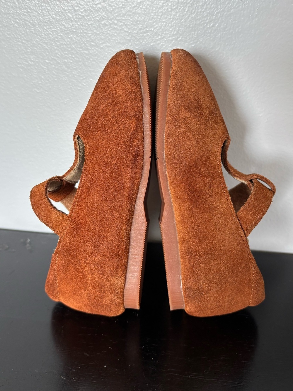 Otter Momo Cognac Suede Mary Jane T-Strap Shoes Size 6 Toddler - Picture 6 of 10